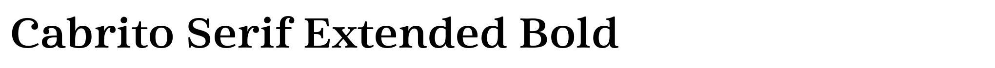 Cabrito Serif Extended Bold image